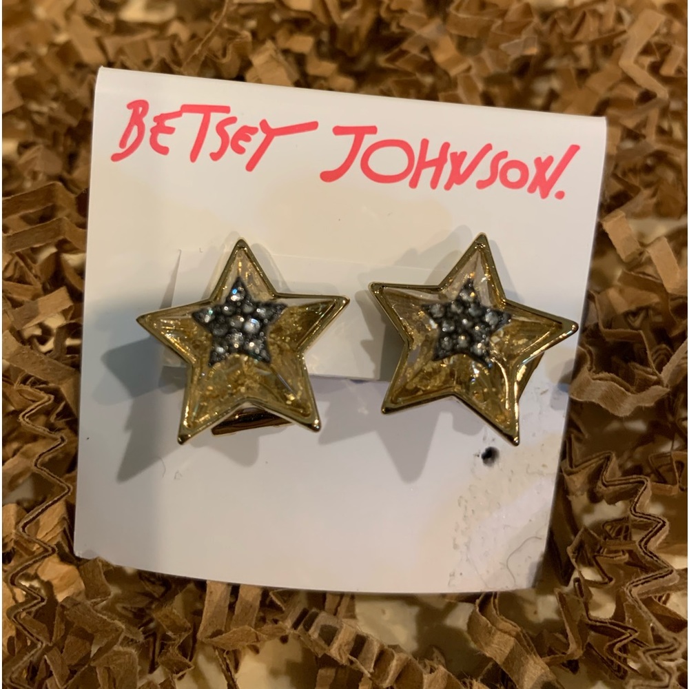 Betsey Johnson Celestial Star Earrings